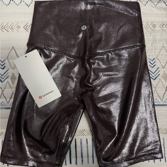 Lululemon Align High-Rise Short 8" *Shine in Radiate Foil Print French Press - Picture 6 of 7
